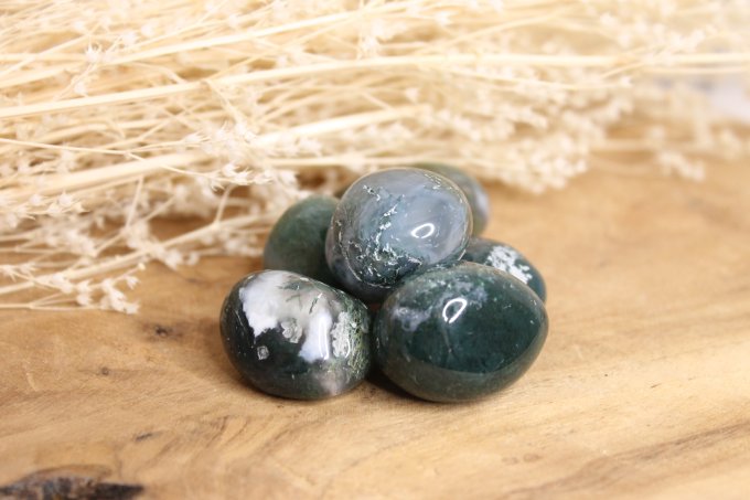 Pierre roulée Agate mousse