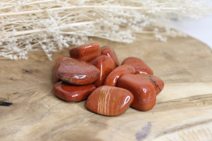 Pierre roulée Jaspe rouge