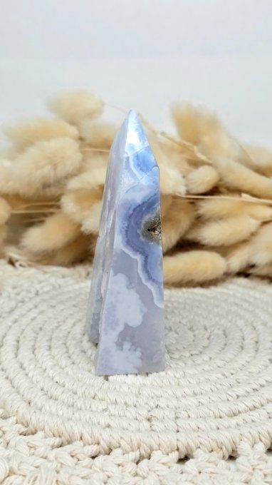 Pointe Calcédoine Bleue