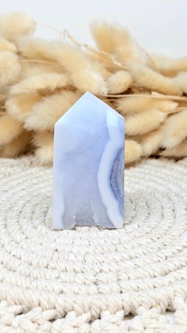 Pointe Calcédoine bleue