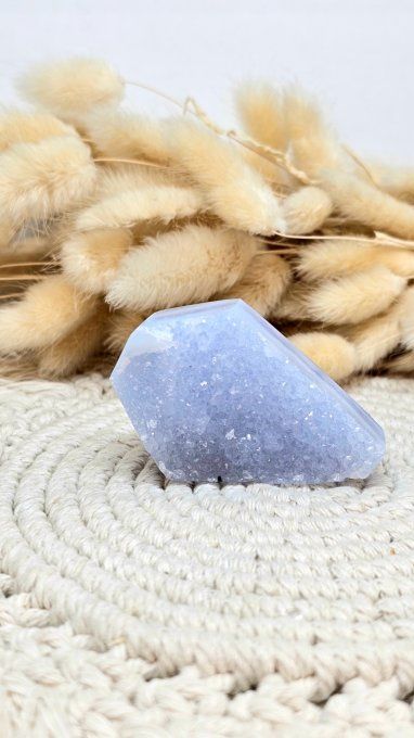 Bloc Calcédoine bleue