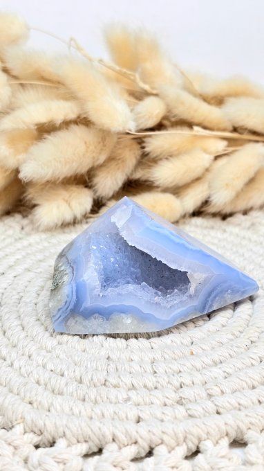 Bloc Calcédoine bleue