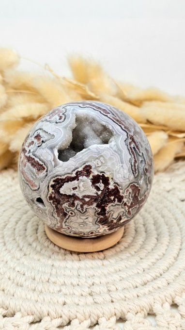 Sphère Agate crazy lace