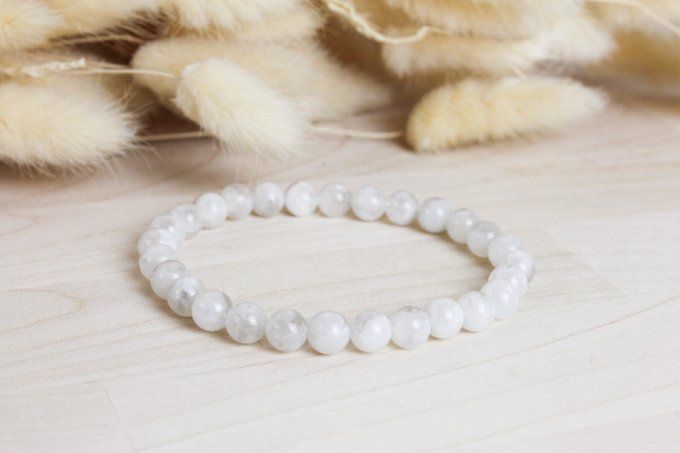 Bracelet Labradorite blanche