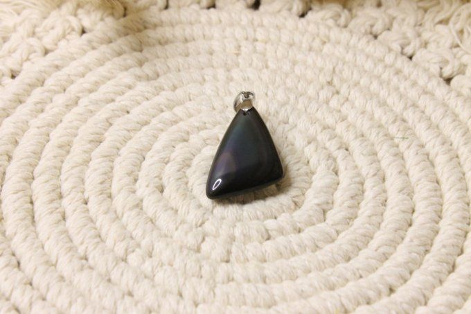 Pendentif Obsidienne Oeil celeste
