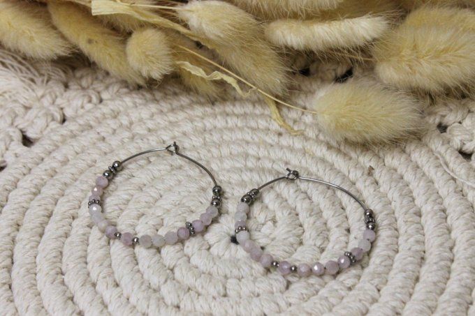 Boucles d'oreilles Kunzite