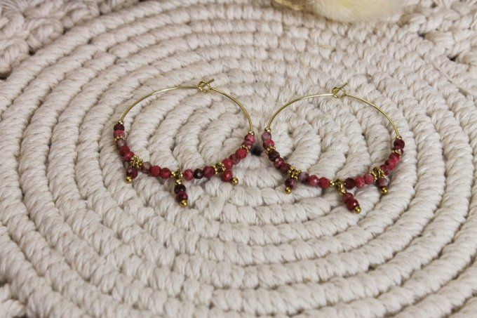 Boucles d'oreilles Thulite