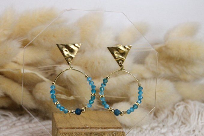 Boucles d'oreilles Apatite