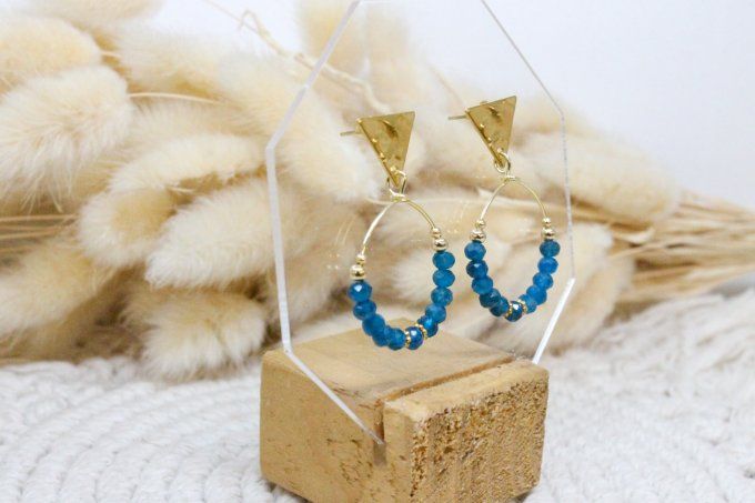 Boucles d'oreille Apatite