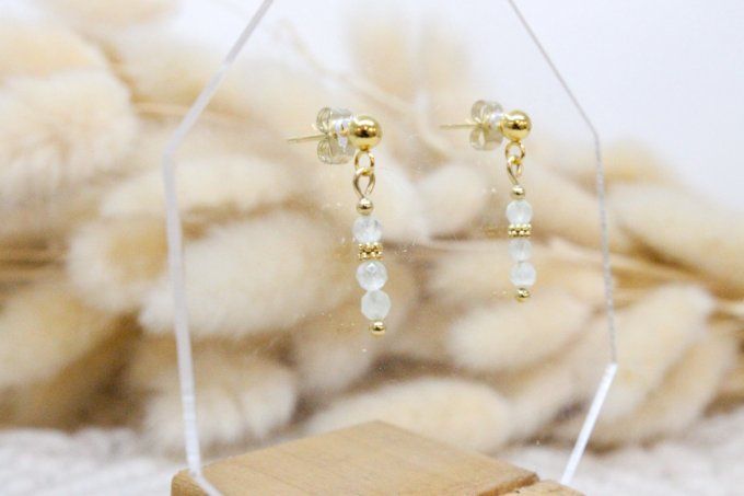 Boucle d'oreille Phrénite