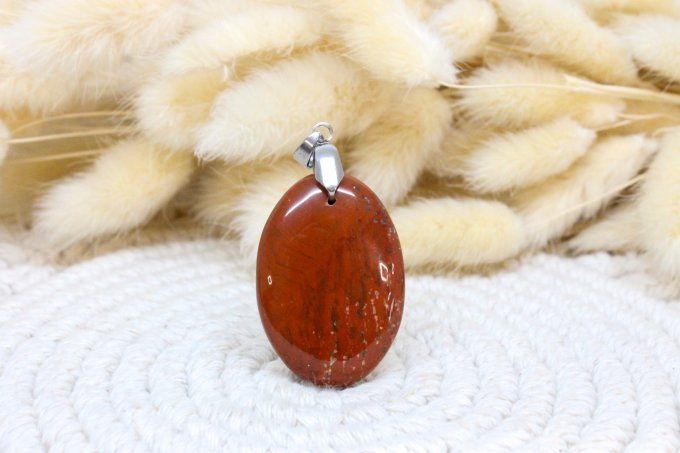 Pendentif Jaspe rouge 