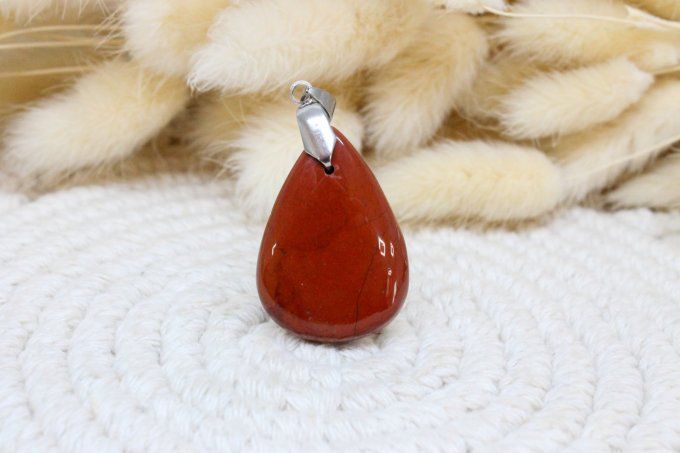 Pendentif Jaspe rouge 