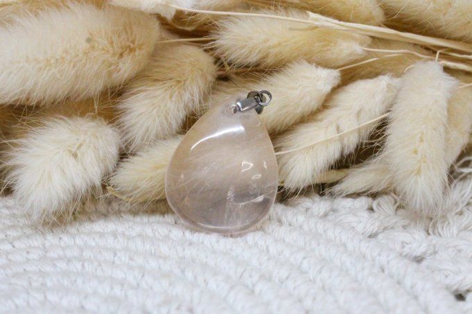 Pendentif Quartz rose