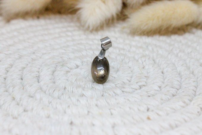 Pendentif Pierre de lune noire