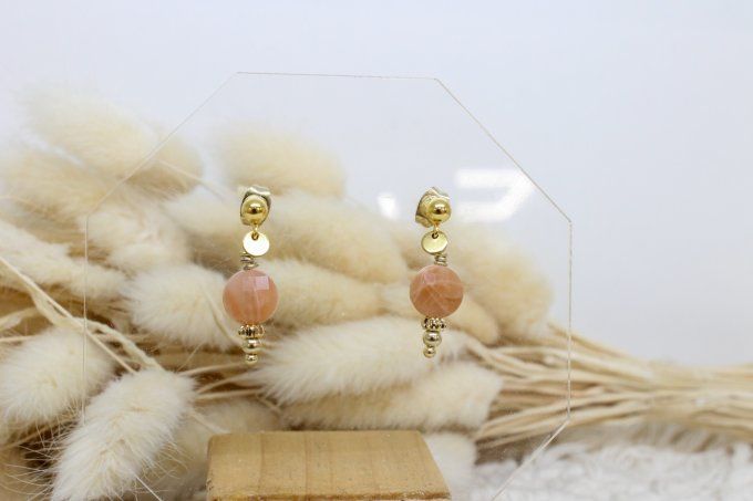 Boucles d'oreilles Pierre de lune