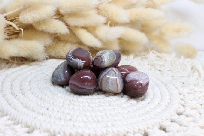 Pierre roulée Agate Botswana