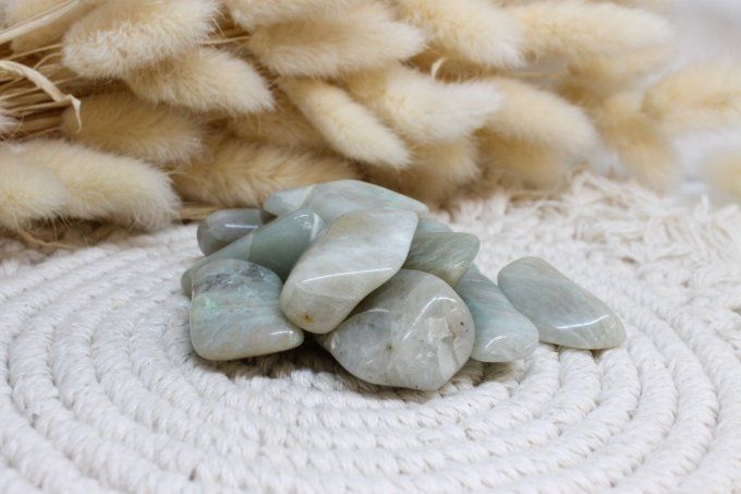 Pierre roulée Pierre de lune verte