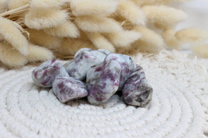 Pierre roulée Tourmaline rose