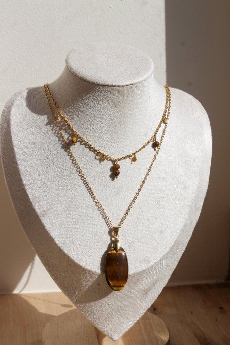 Collier Œil de tigre – Présence & Protection