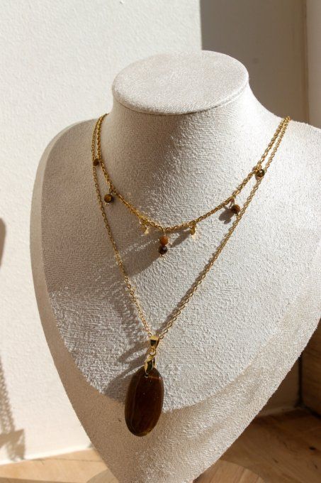 Collier Œil de tigre – Présence & Protection