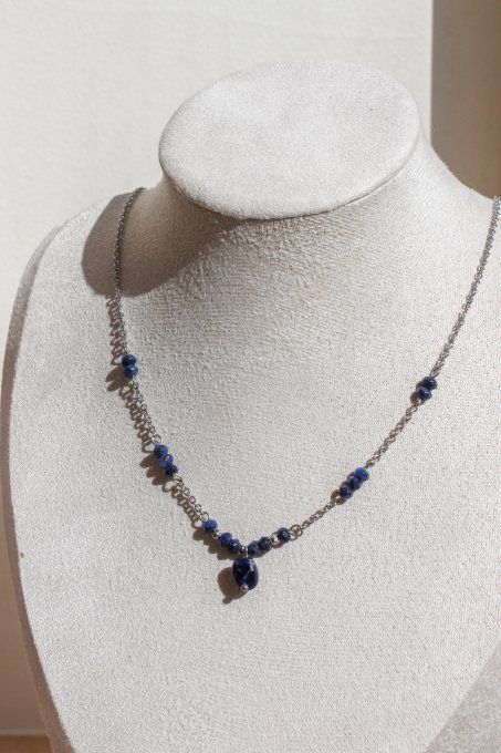 Collier Sodalite – Clarté mentale & Justesse intérieure