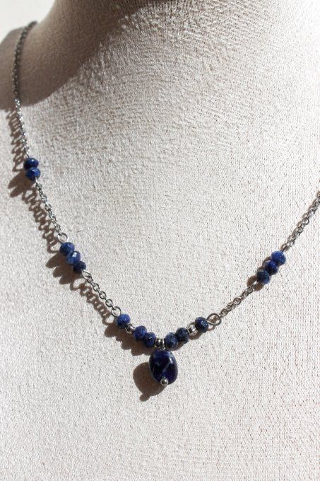 Collier Sodalite – Clarté mentale & Justesse intérieure
